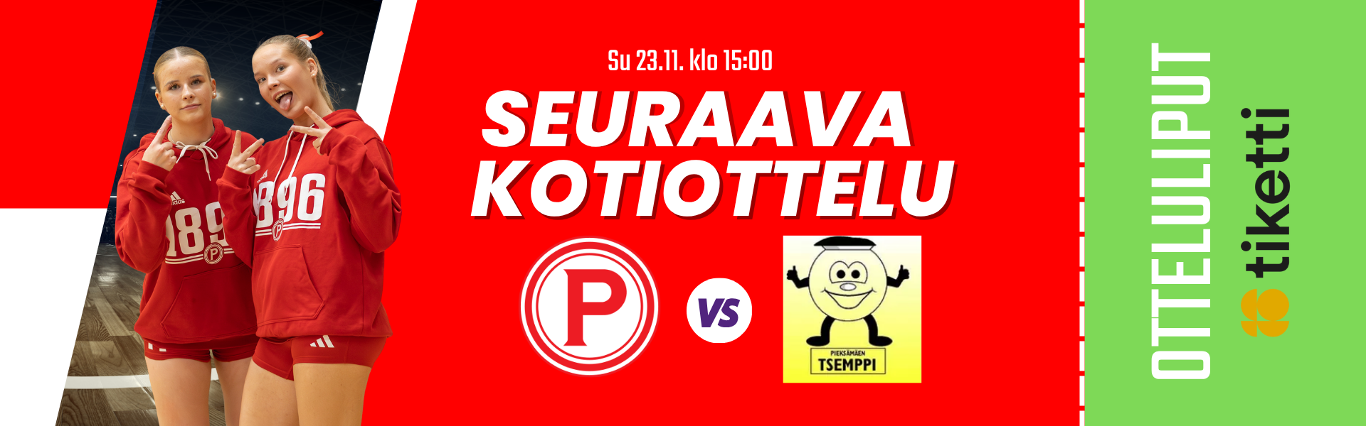 Seuraava Tampereen Pyrinnön kotiottelu 